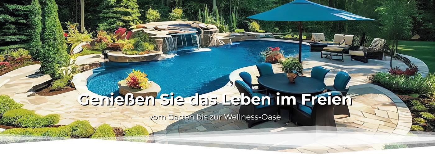 Poolbau Worms - ↗️Schlundt: 🏊🏼Swimmingpool, Gartenbau, Poolüberdachung, Sauna, Bagger- & Erdarbeiten